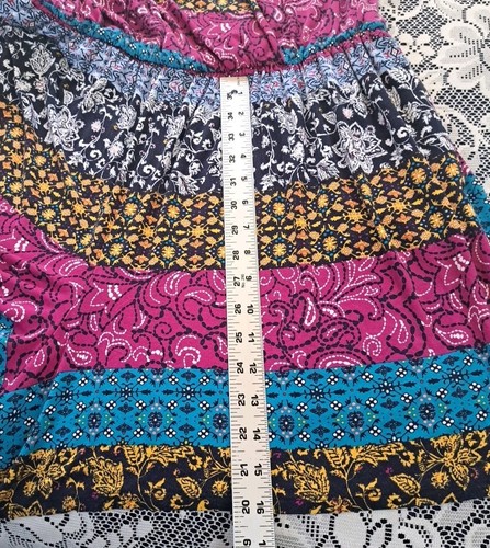 Lane Bryant Romper 14-16 Multicolor Surplice Short Sleeve Elastic Waist Bohemian - Picture 12 of 16