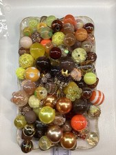 100 Beads/400ML Brown/Yellow/Orange Style 1 Beads For Pens Keychains
