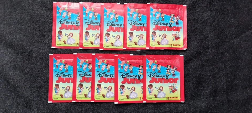 DISNEY JUNIOR 1-2-3- JOUONS - 2014 - PANINI - LOT 10 pochettes neuves - - Photo 1/1
