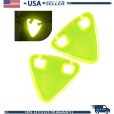 2 Pcs Bike Safety Cycling Reflective Triangle Sign High Visibility Night Riding 2 Pcs Bike Safety Cycling Reflective Triangle Sign High Visibility Night Riding