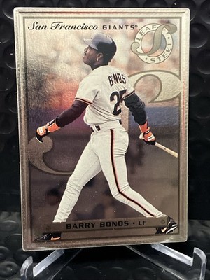 1996 Leaf Preferred Steel Barry Bonds! Super Clean! Heavy Steel Card!