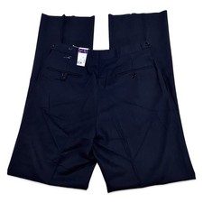 Rare NWT Ralph Lauren Purple Label England Pleated Black Wool Dress Pants 30x35