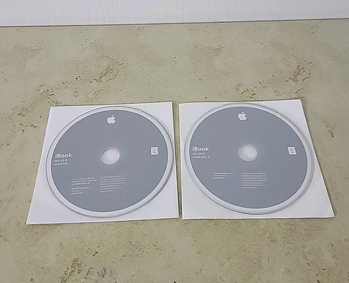 2002 Macintosh iBook Mac OS X 10.2.1 Discs Operating System Install CDs