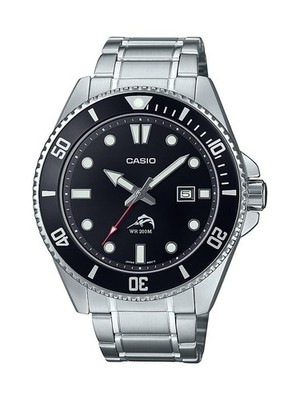 Casio MDV106DD-1A1V Men's Duro 200M Stainless Steel Black Dial Analog Watch