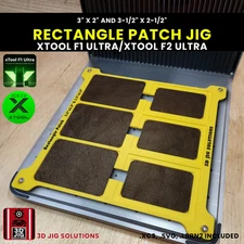 xTool F1 Ultra & F2 Ultra Rectangle Leather Hat Patch Jig | Laser Engraving Temp