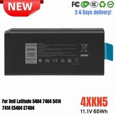   LOT 65wh 4XKN5 Battery For Dell Latitude 14 5404 7404 E5404 E7404 Series