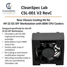 HP Z2 G5 SFF Rear Cooling Fan Kit 80W CPU Cooler CSL-001 V2 RevC