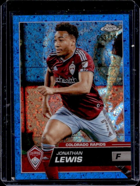 2023-24 Topps Chrome MLS Jonathan Lewis Blue Mini Diamond Refractor /199