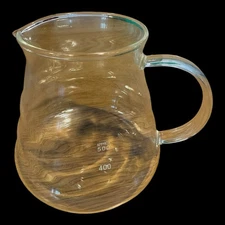Glass Coffee Server 500ml Hario Style Pour Over Carafe – Heatproof with Handle