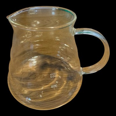 Glass Coffee Server 500ml Hario Style Pour Over Carafe   Heatproof with Handle