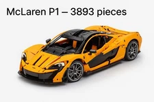 3893 Pcs 1:8 Technical McLaren P1  MOC Building Blocks Car Set NO BOX