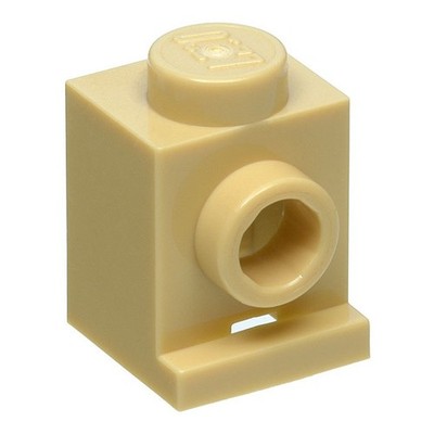LEGO 4x Tan Brick, Modified 1 x 1 with Headlight inv. 540