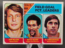 1975-76 Topps Basketball #2 '74-'75 FG% Leaders (Nelson, Beard, Tomjanovich)