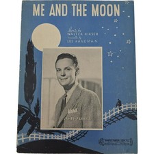 Me And The Moon 1936 Vintage Sheet Music James Farrell Santly Bros-Joy
