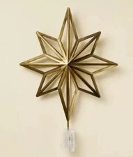 Antique Brass Star Christmas Tree Topper - Hearth & Hand with Magnolia New