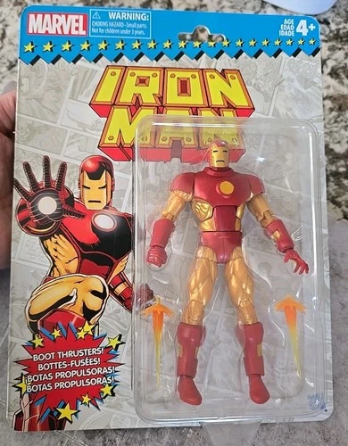Marvel Legends Avengers Retro Vintage Iron Man Stark 6" Hasbro 2017 New Wave 1