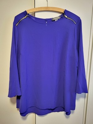 Damen Bluse, Blau, Langarm, Größe 46