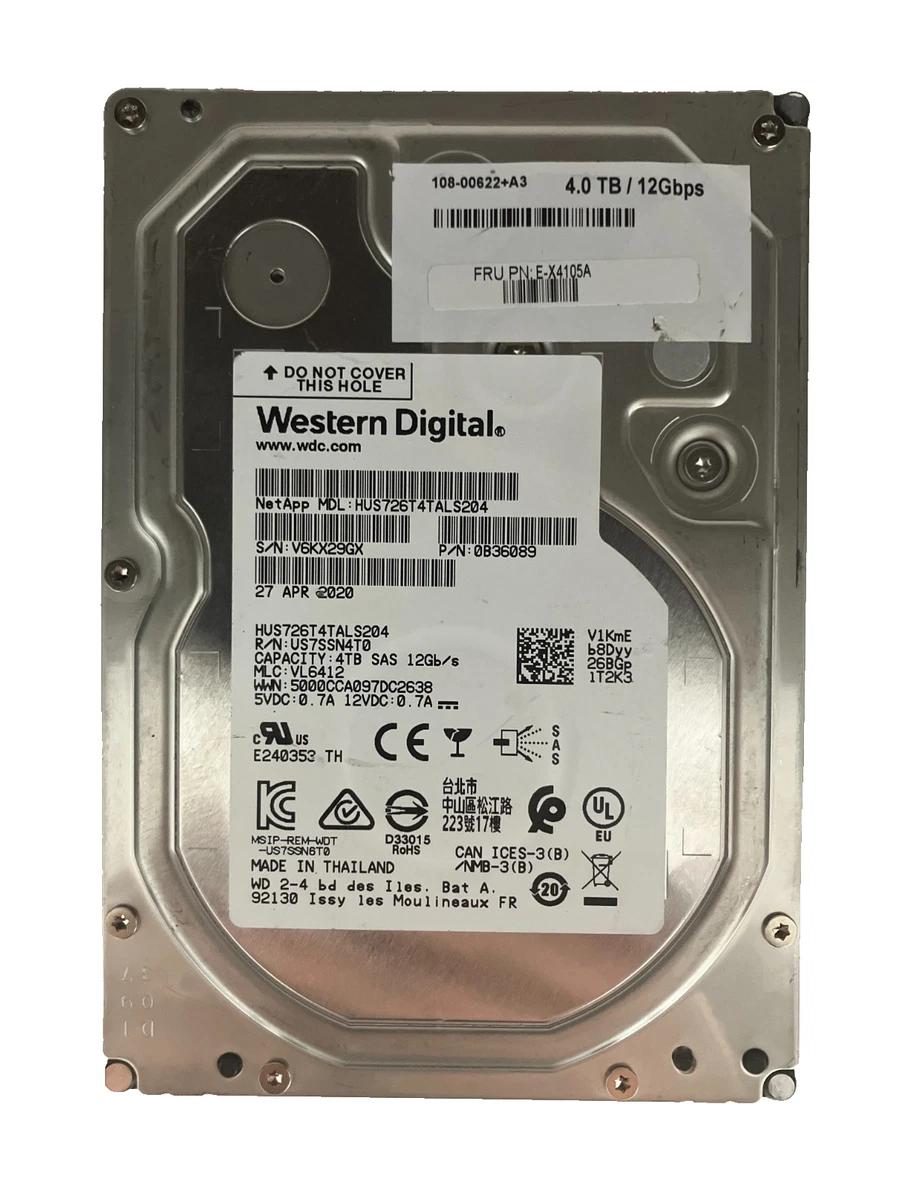 Western Digital Internal 4 TB Storage Capacity 7200 RPM Rotation