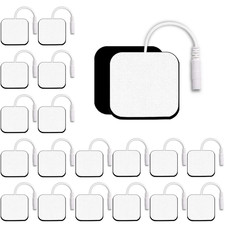 SM Electrodes TENS Unit Electrode Pads 2X2" - 20 Pack 50 Reusable TENS Pads
