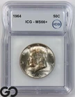 1964 Kennedy Half Dollar ICG MS 66+ ** 67 Bids: 360!