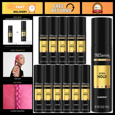 Extra Hold Travel Hairspray 12-Pack - Moisturizing, Anti-Humidity, Anti-Frizz 1.