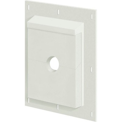 Builders Edge Sturdimount 6'' x 8-1/2'' Trim White/Paintable Fiber Cement Mounting