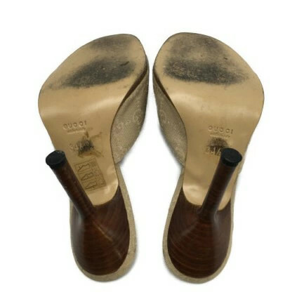 GUCCI GG canvas sandals 34.5C approximately 21.5cm thumbnail 4