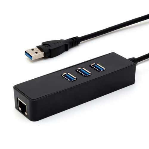 USB 3.0-Hub 10/1000 Mbps Gigabit-Ethernet-Adapter USB bis RJ45 - Bild 2 von 12