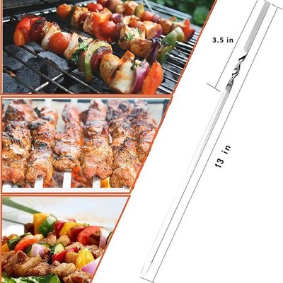 WILLBBQ 304 Edelstahl Grillspie?e 20 St??ck und 40 St??ck Set zum Grillen