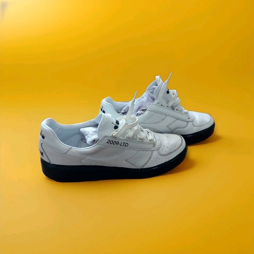 DIADORA B. ELITE x MSGM SNEAKER WEISS UND SCHWARZ UK GRÖSSE 10 EU 44,5