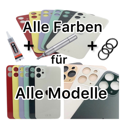 iPhone 13/Pro/Max/mini Backcover Glas Rückseite Akkudeckel Big Hole OEM mit Logo
