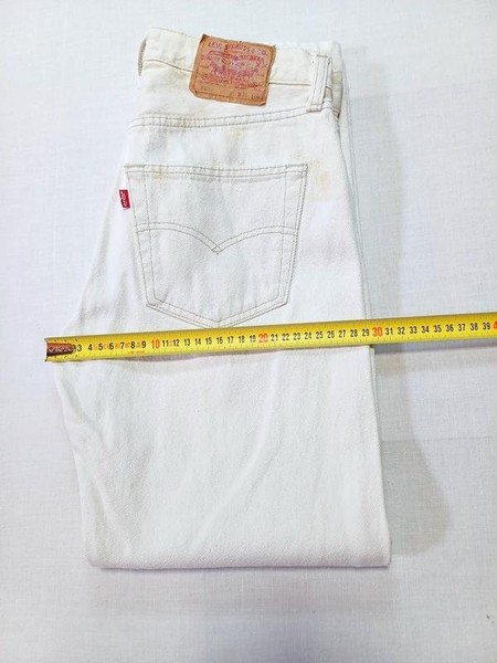 Men Levi's Jeans White Denim 30 / S / 44 #1WF2