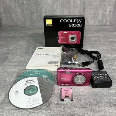 Nikon COOLPIX S3300 Strawberry Pink Digital Camera with