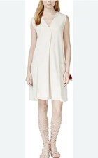 Rachel Rachel Roy Sleeveless Sift Dress with Pockets, Ivory Size 3 XL