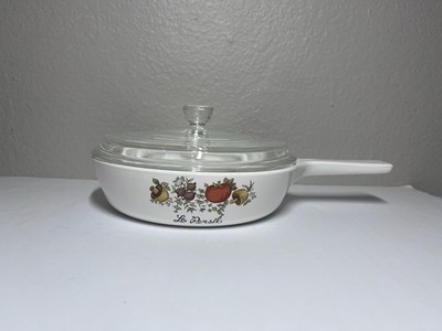 Vintage Corning Ware  Le Person  6.5  Skillet with Pyrex Lid