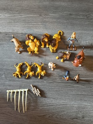 Vintage Disney Lion King 9 Figure Lot Timon Pumbaa Simba Rafiki Zazu Nala 1994