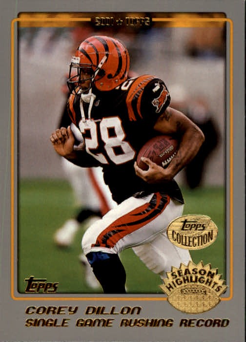 2001 Topps Collection #285 Corey Dillon SH - FB