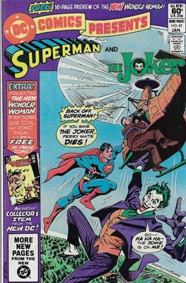 DC Comics Presents No.41 / 1982 Superman and The Joker / Wonder Woman Preview