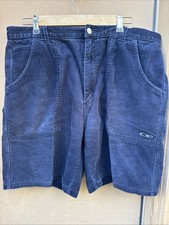 Vintage OP Ocean Pacific Shorts Mens 38 Blue Corduroy Surf Beach Cords