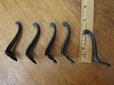 5 Vintage Antique Cast Iron Hat Coat Hooks Bathroom Hooks Hardware