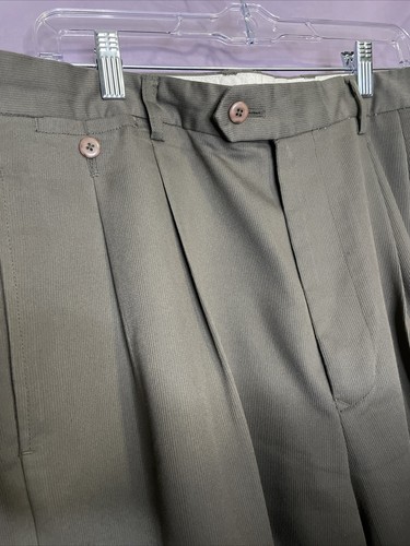 Bachrach Men's Beige Dress Pants/Slacks 36 waist /34 Length #111 - 第 3/6 張圖片