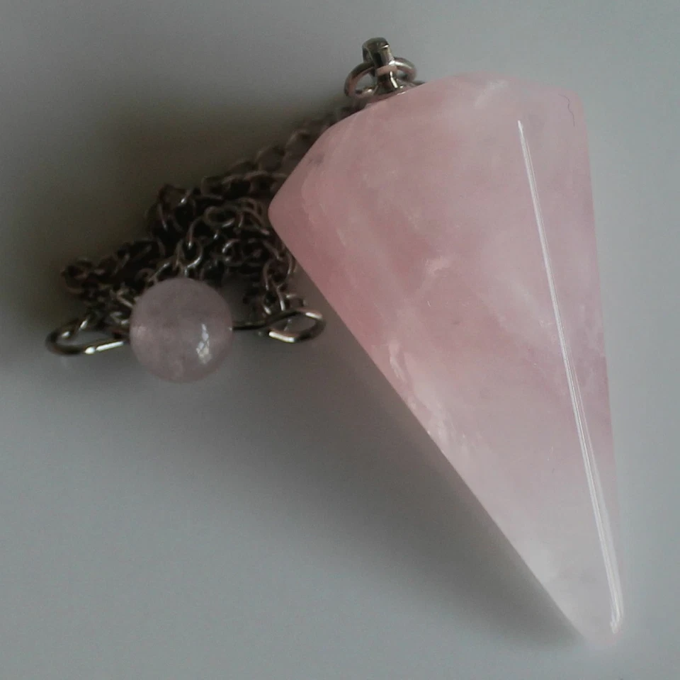 Граненый смешанный драгоценный камень кристалл маятник точка чакры камень рейки исцеление 36 мм - Изображение 2 из 3