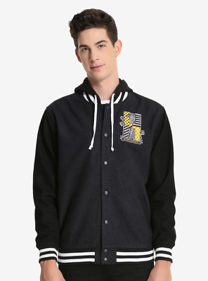 Harry Potter Hufflepuff Varsity Hooded Wool Jacket Hoodie Box