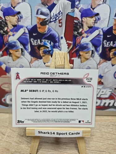 2022 Topps Chrome Update Reid Detmers Rookie Debut #USC90 - Picture 2 of 2