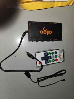 Aigo R12 Pro Hub Inteligente 5v Rgb Aura Sync Controle Remoto Pc Cooler