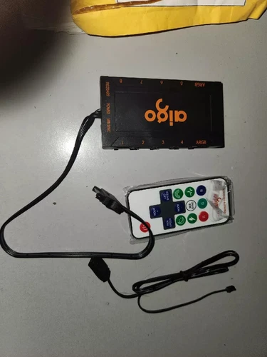 Aigo R12 Pro SMART HUB 5V 3polig ARGB AURA SYNC FERNBEDIENUNG PC KÜHLER CONTROLLER - Bild 1 von 11