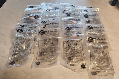 Lot of 24 Clear Cramer Custom-Fit Junior Mouthpieces Any Sport