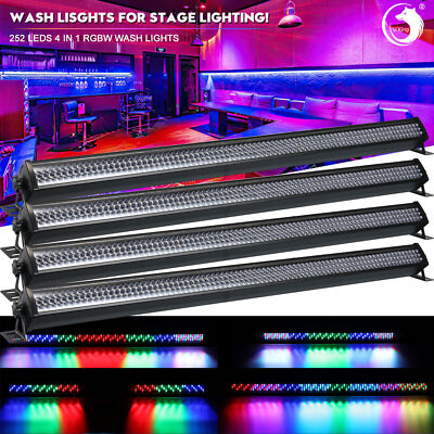 252 LED RGB Wall Wash Bar Light DMX512 DJ Party Disco Stage Show Display Beam