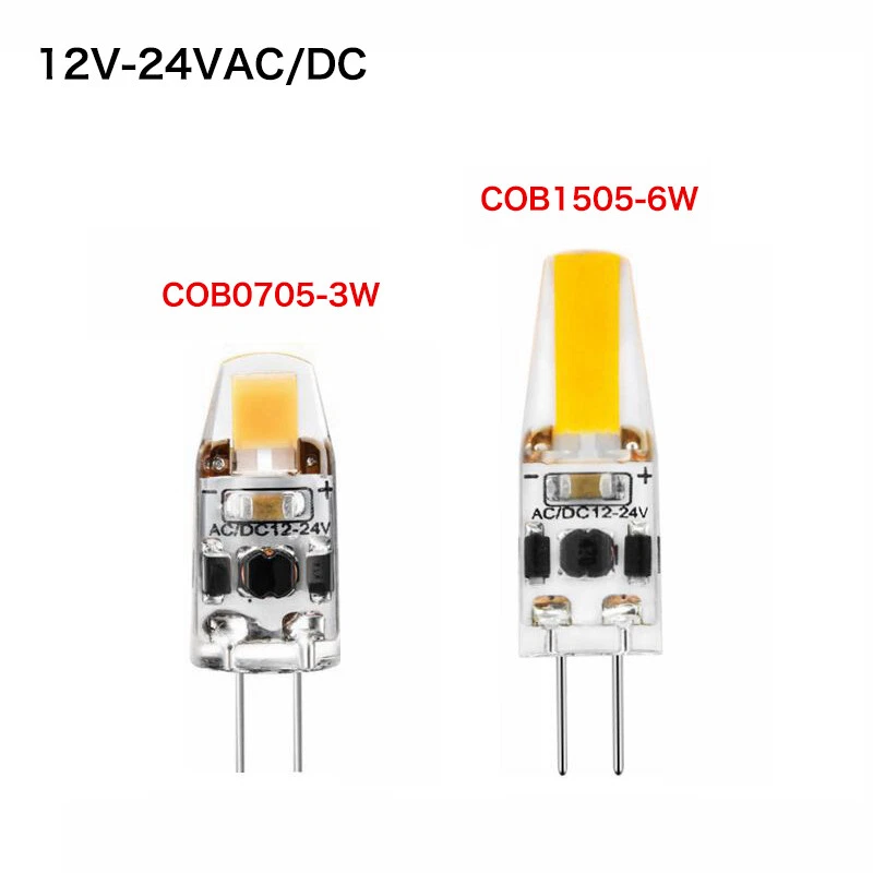 G4 LED 12V-24V AC/DC COB Light 3W 6W High Quality LED G4 COB Lamp