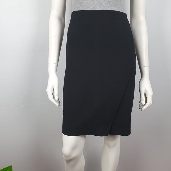 Tokito Size 14 Straight Pencil Skirt Black Lined Front Small Split Women Work